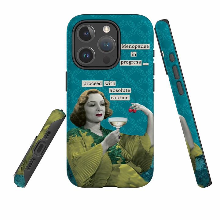 Urban Design iPhone MagSafe Tough Case - Menopause In Progress By Clare Jordan