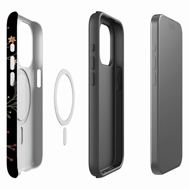 Slim Look iPhone MagSafe Tough Case -  Red Admiral Butterfly By Anna Stead