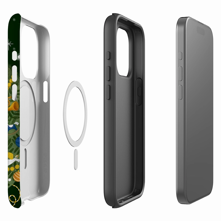 iPhone MagSafe Tough Case -  Red Nutcracker By Bex Parkin Shock absorption