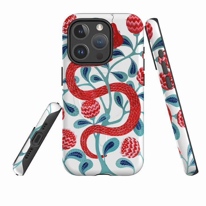 Comfort Pattern Texture iPhone MagSafe Tough Case - Redsnake By Bex Parkin