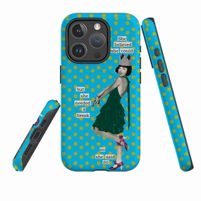 iPhone MagSafe Tough Case - She Believed She Could By Clare Jordan Stylish frame