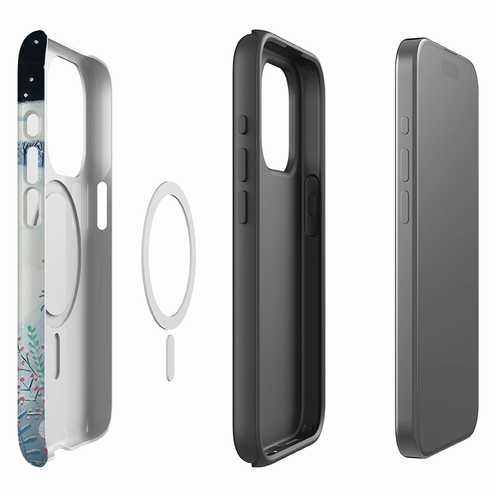 iPhone MagSafe Tough Case - Snow Dogs By Mary Stubberfield Soft Shield