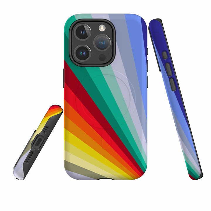 Fashion Touch iPhone MagSafe Tough Case - Spectrum Fan By Kitty Joseph