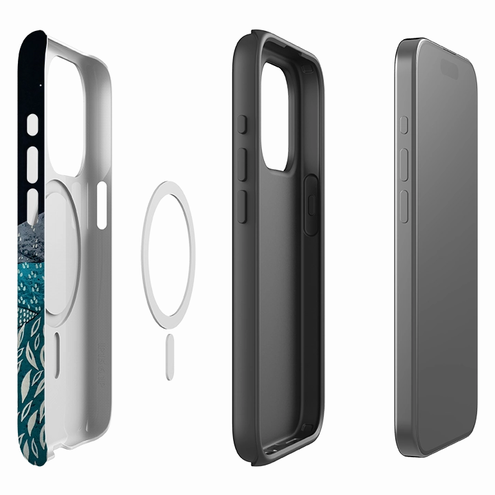 Protective Outline Soft touch finish iPhone MagSafe Tough Case -  Spring Night By Natasha Newton