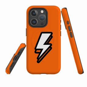 Shock Surface Layer Colorful Finish iPhone MagSafe Tough Case -  Thunder Orange