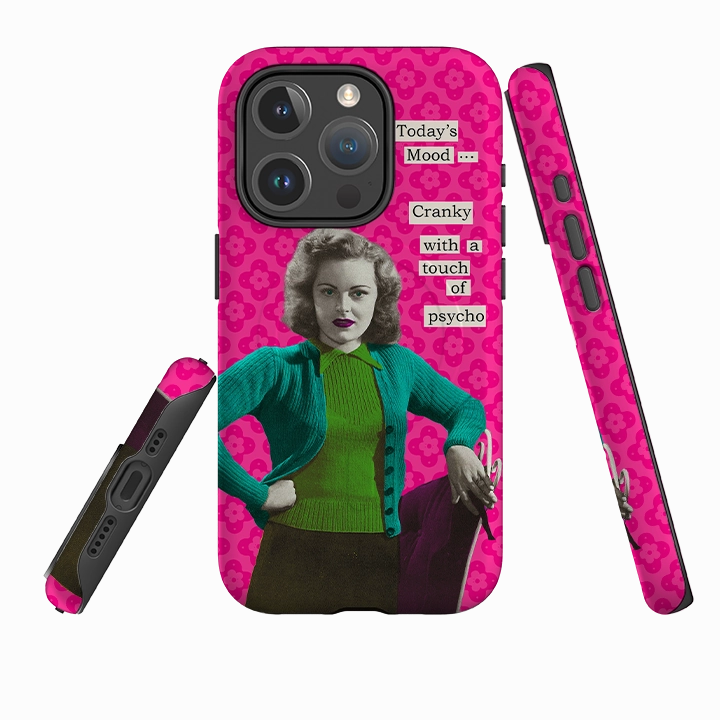 metal frame iPhone MagSafe Tough Case - Todays Mood By Clare Jordan