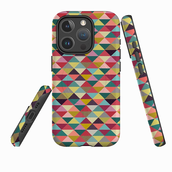Fashion Texture iPhone MagSafe Tough Case -  Triangle Geometric By Suzy Taylor
