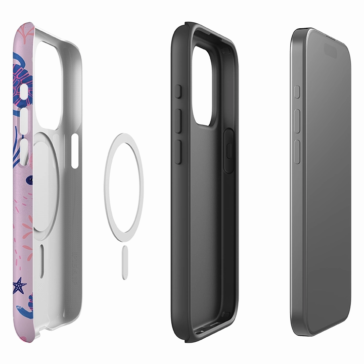 Tight Fit Lightweight Build iPhone MagSafe Tough Case -  Turtles By Lee Foster Wilson