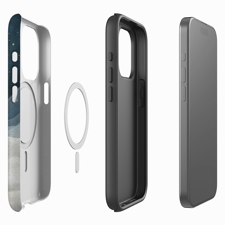 iPhone MagSafe Tough Case -  Under a Moonlit Sky By Maja Lindberg Refined Form Elegant Layer Texture