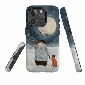 iPhone MagSafe Tough Case -  Under a Moonlit Sky By Maja Lindberg Flexible Grip Texture Rugged Detail Layer