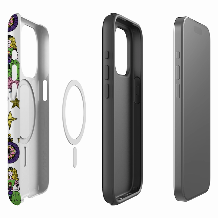 Soft Design Pocket Safe iPhone MagSafe Tough Case - Xmas Kitsch III