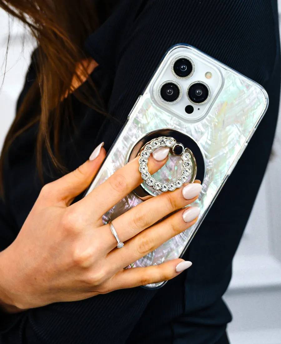 Fashion Look Hybrid Protection Ivory Pearl Shell MagSafe Phone Case