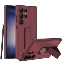 Smooth Pattern Design Vivid Pattern Leather Kickstand Holder Fall Shockproof Cover For Samsung S24 Series