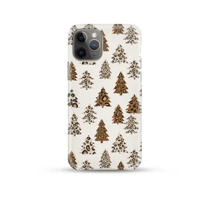 Leopard Trees Phone Case Gloss Layer Finish