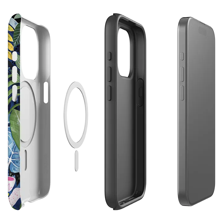 Comfort Fit Durable Layer iPhone MagSafe Tough Case - Prowling Leopard By Bex Parkin