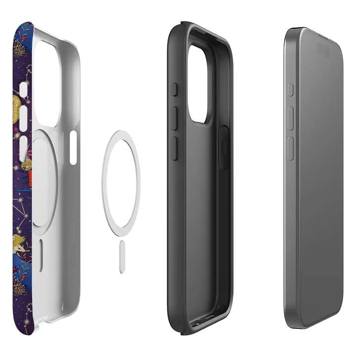 Shock Surface Layer Port Protection iPhone MagSafe Tough Case - Zodiac Pattern By Maja Lindberg