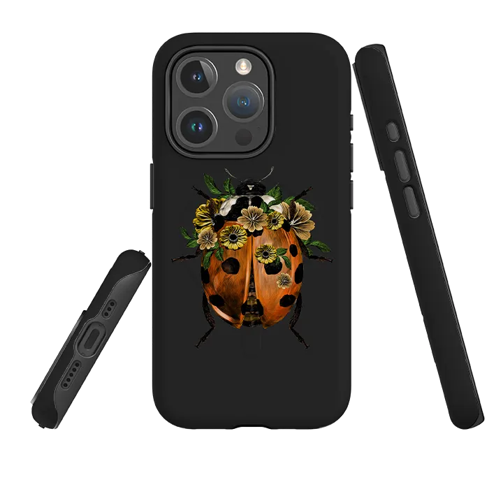 Matte Feel Texture iPhone MagSafe Tough Case -  Ladybug Dark
