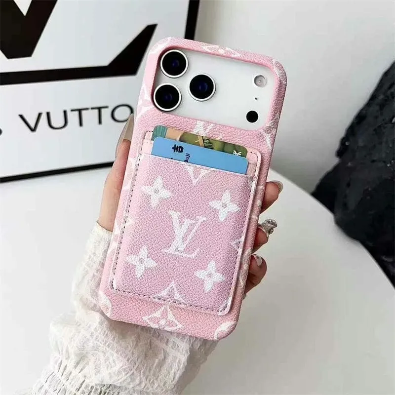 Leather Card Holder Case for iPhone 17/ 16/ 15/ 14 Versatile Design