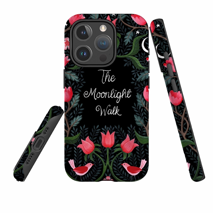 Strong Outline Shock Guard iPhone MagSafe Tough Case - The Moonlight Walk By Bex Parkin