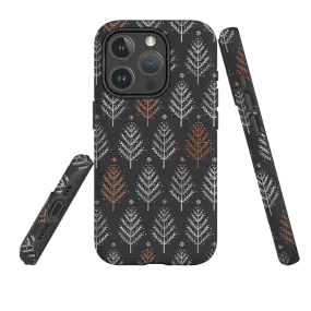 iPhone MagSafe Tough Case - Winterfold Trees By Ali Brookes Shock absorption