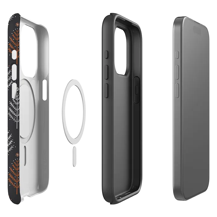 iPhone MagSafe Tough Case - Winterfold Trees By Ali Brookes Modern Pattern Style Classic Finish