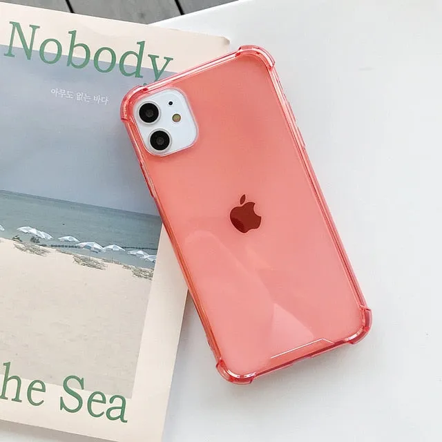 Low Cost Clear Silicone Phone Case For iPhone Minimal Style Luxury Accent