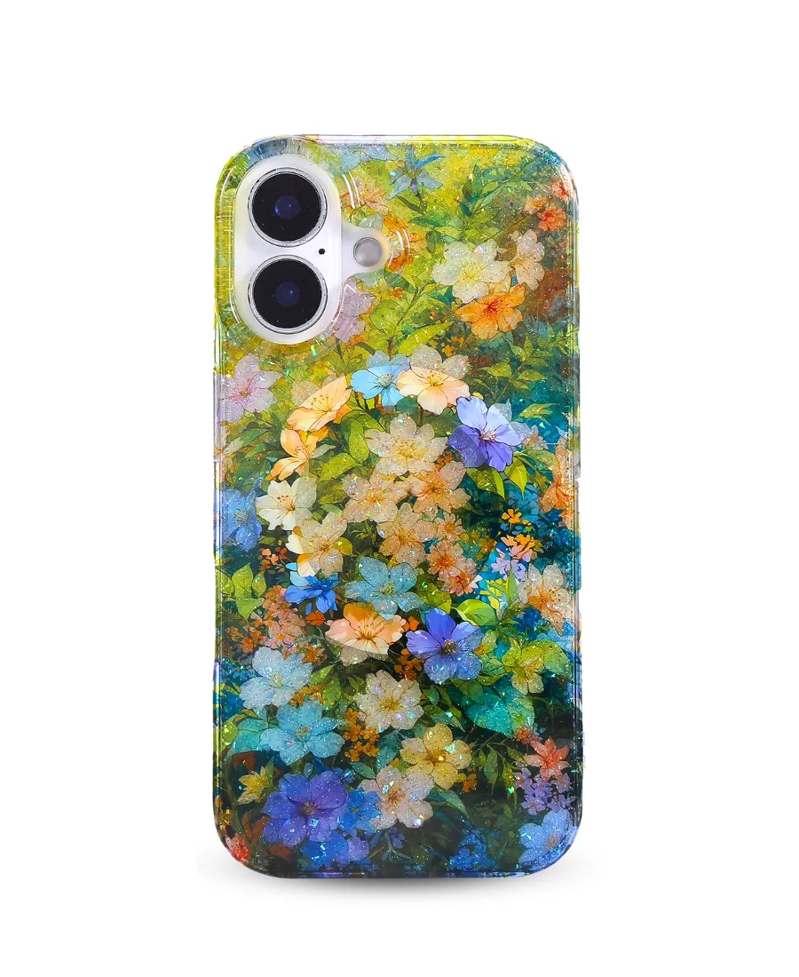 Green Wildflower MagSafe Phone Case Classic Texture Soft Cushion