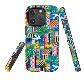 iPhone MagSafe Tough Case -  Cote D'Azur By Sarah Campbell Luxury Pattern Hybrid Texture