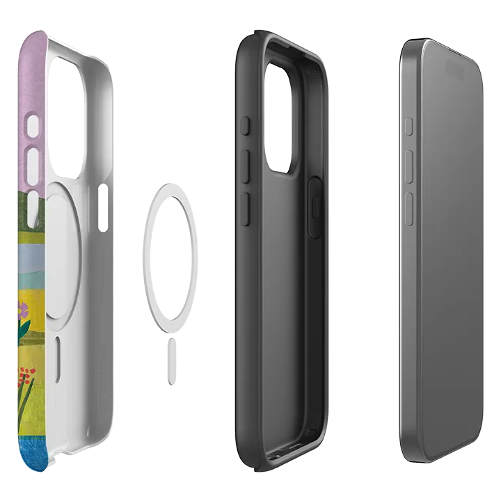 Light Build Screen Bumper iPhone MagSafe Tough Case - Sandpiper By Tracey English