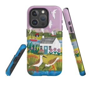 Soft Shape Matte Pattern Layer iPhone MagSafe Tough Case - Sandpiper By Tracey English