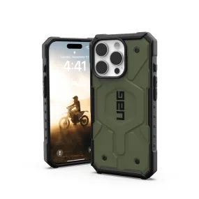 UAG Pathfinder Magsafe Case - Apple iPhone 16 Pro - Olive Drab (UAG-I16PR-PTHMO) Casual Look