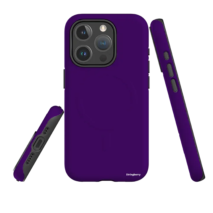 Smooth Layer Texture iPhone MagSafe Tough Case -  Manilla Purple