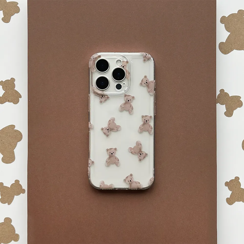 Clear Phone Case - Teddy Durable Finish Layer Dust proof