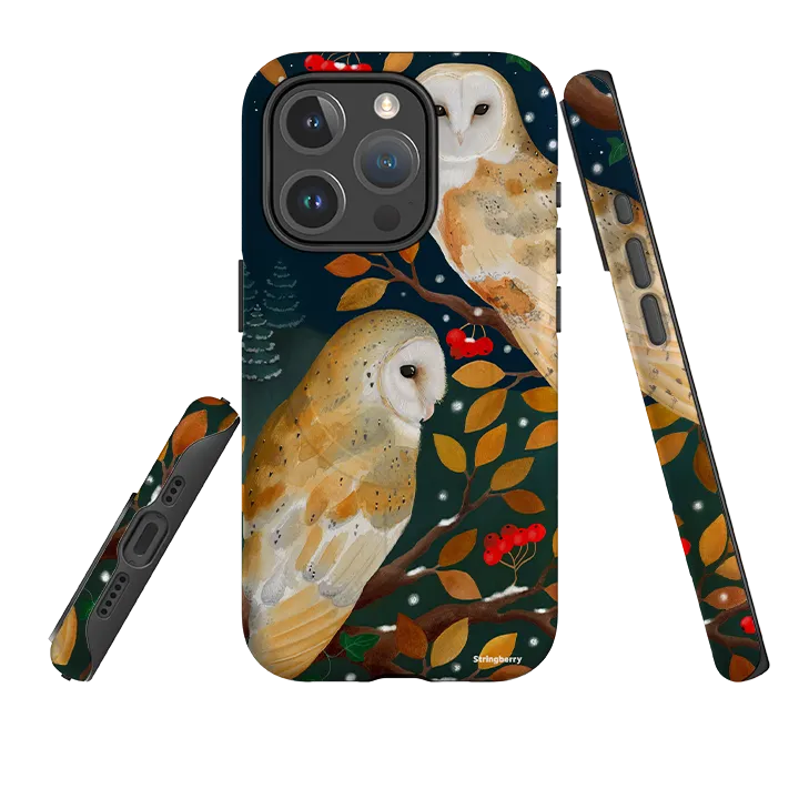 Professional Look Vivid Surface Detail iPhone MagSafe Tough Case - Autumn Owls By Bex Parkin
