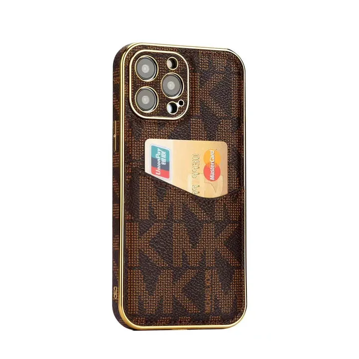 Everyday Style Luxury M-K-Inspired Monogram iPhone Case with Card Holder