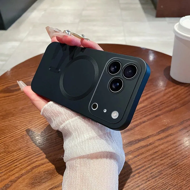 Dust proof Polished Finish Texture Luxury Matte Soft  Magsafe Magnetic Phone Case For iPhone 17/ 16/ 15 / 14