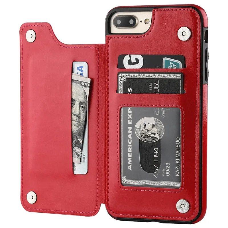 Luxury Slim Fit Premium Leather Flip Case For iPhone Hybrid Detail Durable structure