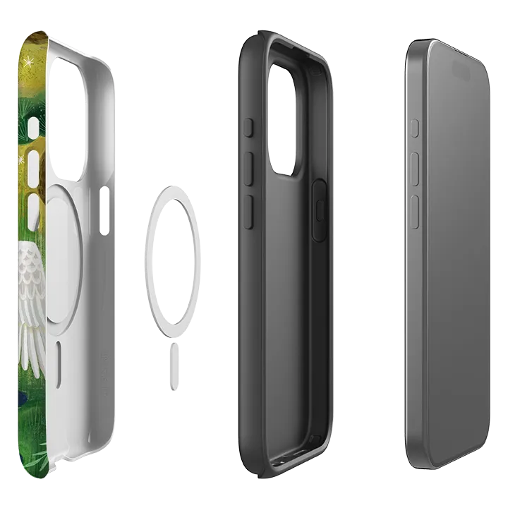 Rugged Grip iPhone MagSafe Tough Case - Crane By Bex Parkin