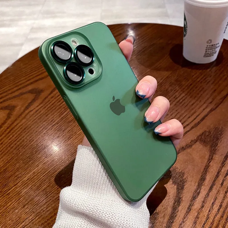 Luxury Translucent Ultra Thin Matte Case For iPhone Durable Detail