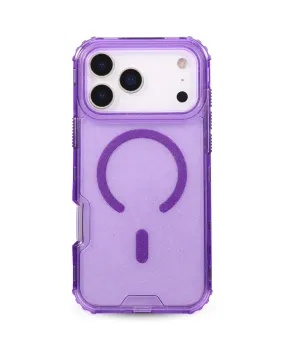 Purple Neon MagSafe Phone Case Protective Build Texture Protective Detailing Edge