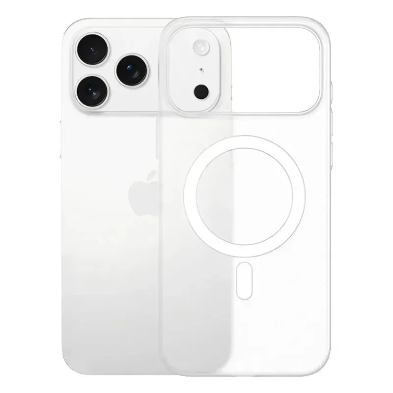 Soft Layer Texture Tactile Buttons Magnetic Clear Case Shockproof & MagSafe for iPhone 17 Series