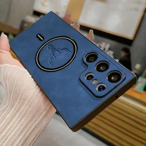 Magsade Leather Soft Silicone Case For Samsung S25  S24  s23S Colorful option Affordable option