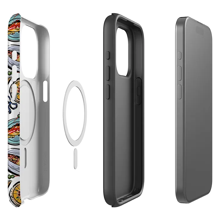 Matte Detail Polished Texture Design iPhone MagSafe Tough Case - Sunshine and Sardines