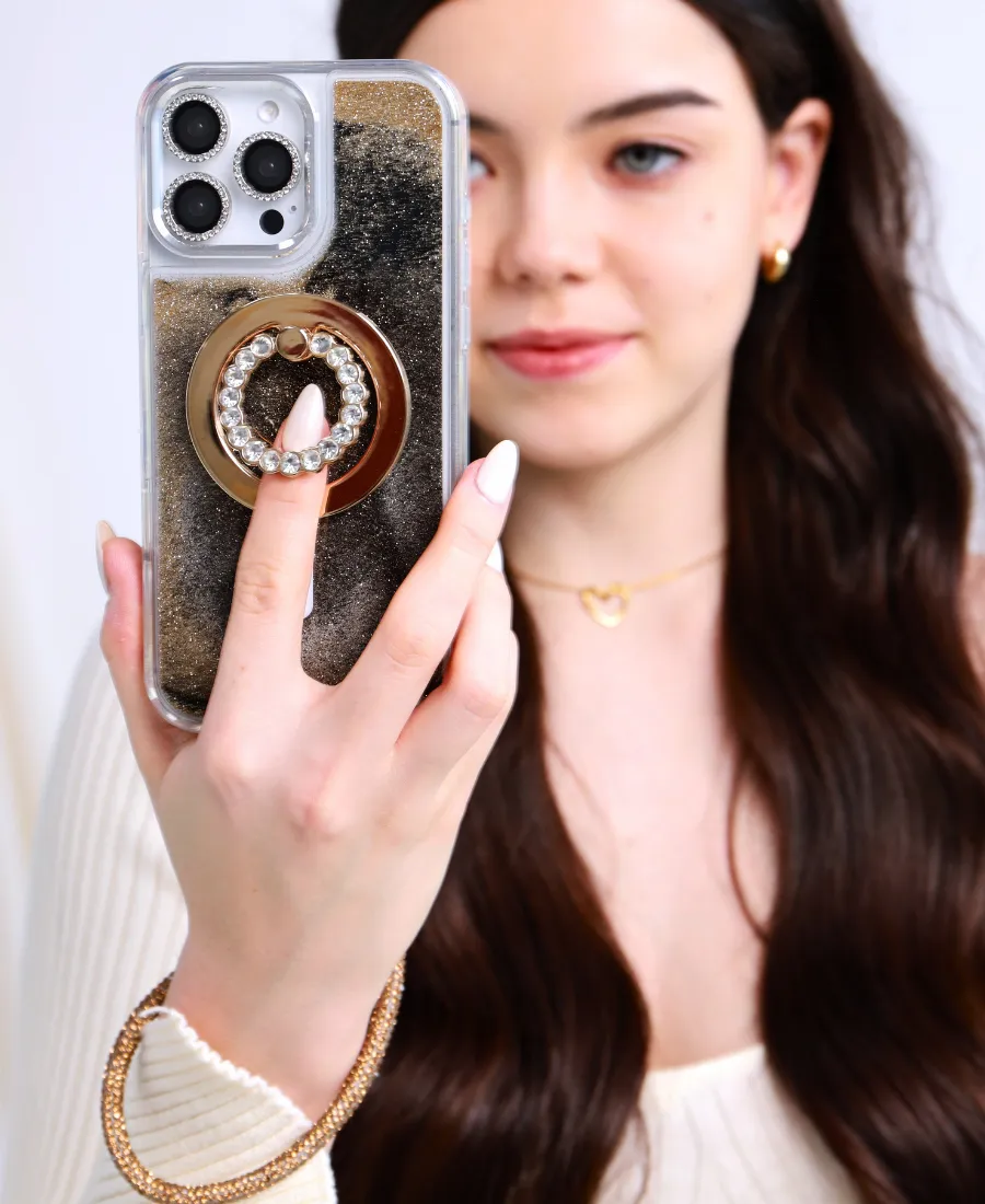 Moonlight Glitter MagSafe Phone Case Glossy Pattern Portable Fit