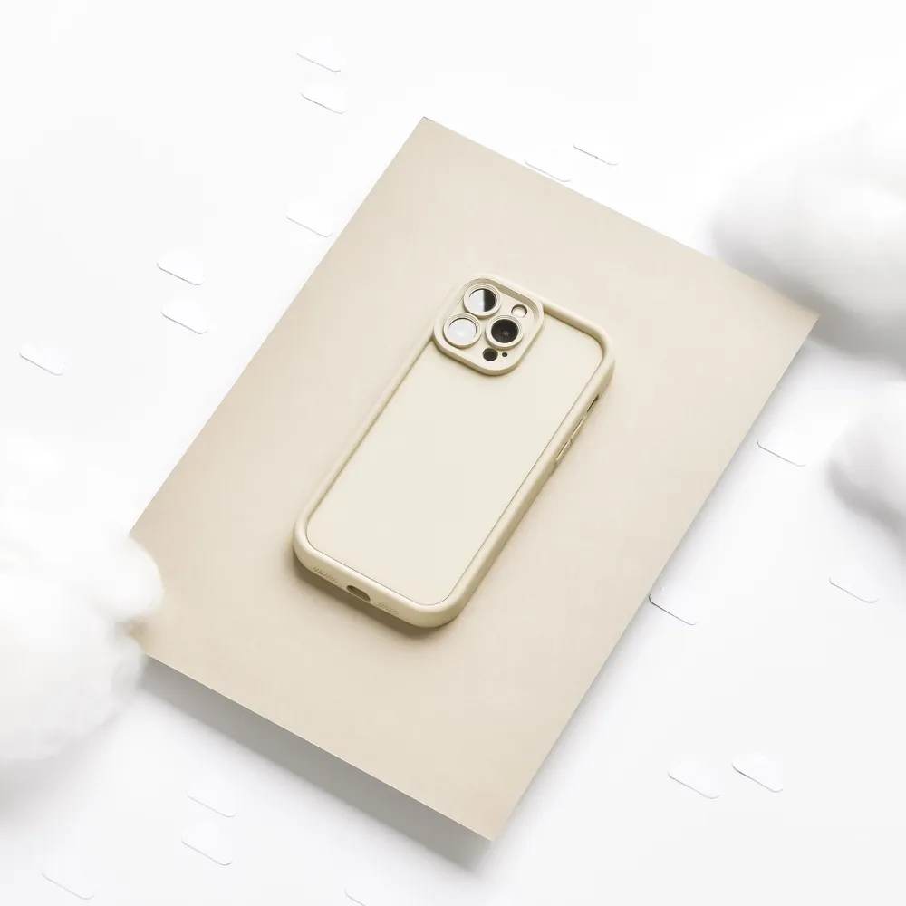Cloud Soft NAKD Phone Case - Pebble Beige Elegant Build Texture