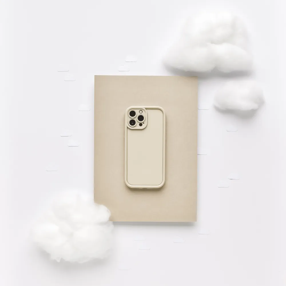 Cloud Soft NAKD Phone Case - Pebble Beige Stylish Grip Texture Polished Texture Finish