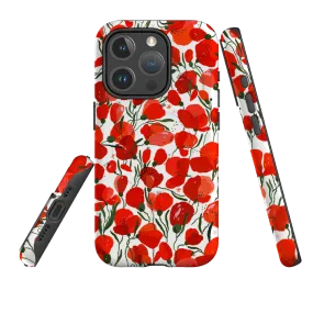 iPhone MagSafe Tough Case -  Poppies Pattern By Madalina Andronic Minimal Pattern Texture