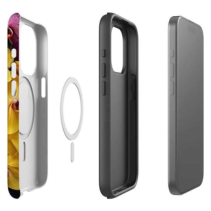 Light Frame Soft Grip Layer iPhone MagSafe Tough Case -  Lewes Floral II