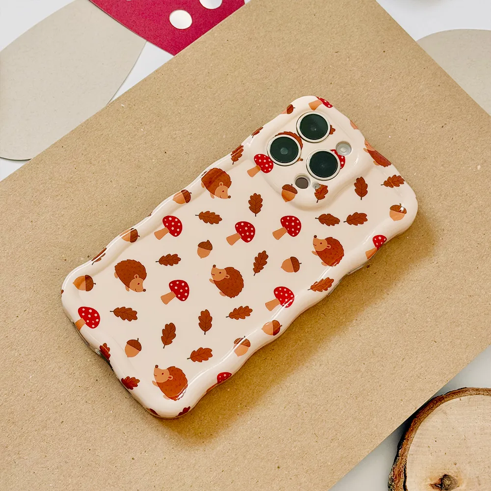 Wavy Phone Case - Forest Friends Stylish Layer Texture Luxury Surface