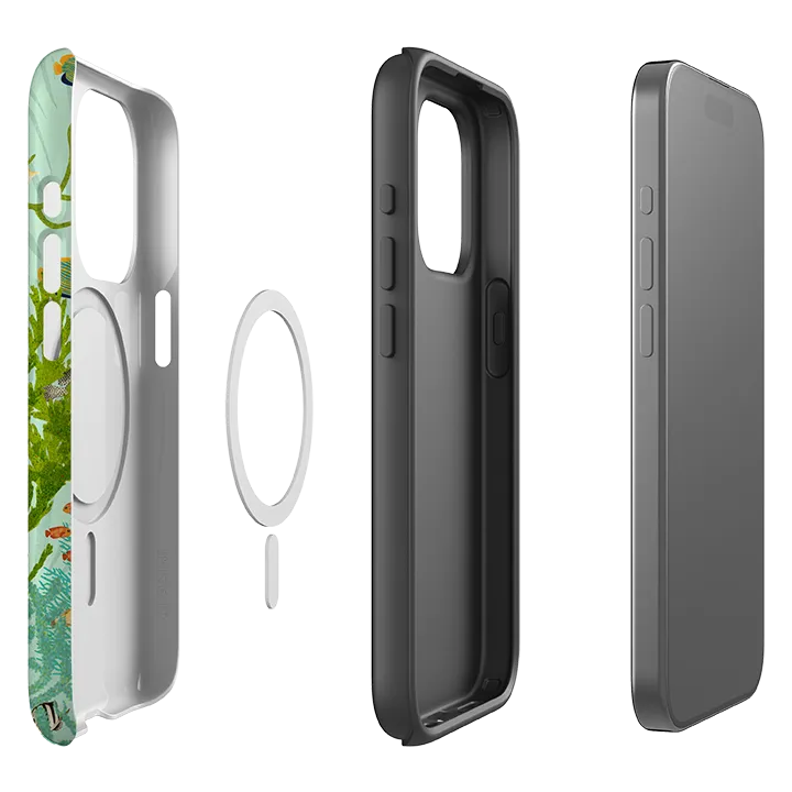 Grip Control iPhone MagSafe Tough Case - Coral Forest By Katherine Quinn